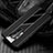 OnePlus 8 Pro用シリコンケース ソフトタッチラバー レザー柄 カバー H02 OnePlus ブラック