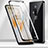 OnePlus 8 Pro用ケース 高級感 手触り良い アルミメタル 製の金属製 360度 フルカバーバンパー 鏡面 カバー T04 OnePlus ブラック