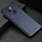 OnePlus 8 Pro用ケース 高級感 手触り良いレザー柄 R06 OnePlus ネイビー
