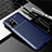OnePlus 8T 5G用シリコンケース ソフトタッチラバー ツイル カバー OnePlus ネイビー