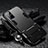 OnePlus 8T 5G用ハイブリットバンパーケース スタンド プラスチック 兼シリコーン カバー A01 OnePlus ブラック