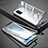 OnePlus 8T 5G用ケース 高級感 手触り良い アルミメタル 製の金属製 360度 フルカバーバンパー 鏡面 カバー OnePlus ブラック