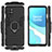 OnePlus 8T 5G用ハイブリットバンパーケース プラスチック アンド指輪 マグネット式 OnePlus 