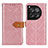 OnePlus Ace 3 5G用手帳型 レザーケース スタンド カバー K05Z OnePlus ピンク