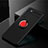 OnePlus Nord用極薄ソフトケース シリコンケース 耐衝撃 全面保護 アンド指輪 マグネット式 バンパー OnePlus レッド・ブラック