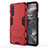OnePlus Nord用ハイブリットバンパーケース スタンド プラスチック 兼シリコーン カバー A01 OnePlus レッド