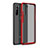 OnePlus Nord用ハイブリットバンパーケース プラスチック 兼シリコーン カバー OnePlus レッド