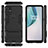 OnePlus Nord N10 5G用ハイブリットバンパーケース スタンド プラスチック 兼シリコーン カバー OnePlus 