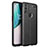 OnePlus Nord N100用シリコンケース ソフトタッチラバー レザー柄 カバー OnePlus ブラック