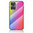 OnePlus Nord N20 5G用ハイブリットバンパーケース プラスチック 鏡面 虹 グラデーション 勾配色 カバー LS2 OnePlus ピンク