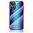 OnePlus Nord N20 5G用ハイブリットバンパーケース プラスチック 鏡面 虹 グラデーション 勾配色 カバー LS2 OnePlus ネイビー