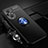 OnePlus Nord N20 5G用極薄ソフトケース シリコンケース 耐衝撃 全面保護 アンド指輪 マグネット式 バンパー JM3 OnePlus ネイビー・ブラック