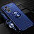 OnePlus Nord N20 5G用極薄ソフトケース シリコンケース 耐衝撃 全面保護 アンド指輪 マグネット式 バンパー JM3 OnePlus ネイビー