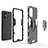 OnePlus Nord N20 5G用ハイブリットバンパーケース プラスチック アンド指輪 マグネット式 R01 OnePlus 
