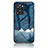 OnePlus Nord N20 SE用ハイブリットバンパーケース プラスチック パターン 鏡面 カバー LS4 OnePlus ネイビー