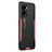 OnePlus Nord N20 SE用ケース 高級感 手触り良い アルミメタル 製の金属製 兼シリコン カバー PB1 OnePlus レッド