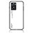 OnePlus Nord N20 SE用ハイブリットバンパーケース プラスチック 鏡面 虹 グラデーション 勾配色 カバー LS1 OnePlus ホワイト