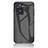 OnePlus Nord N20 SE用ハイブリットバンパーケース プラスチック 鏡面 虹 グラデーション 勾配色 カバー LS2 OnePlus ブラック