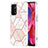 OnePlus Nord N200 5G用シリコンケース ソフトタッチラバー バタフライ パターン カバー Y01B OnePlus ピンク