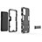 OnePlus Nord N200 5G用ハイブリットバンパーケース スタンド プラスチック 兼シリコーン カバー T02 OnePlus 
