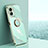 OnePlus Nord N300 5G用極薄ソフトケース シリコンケース 耐衝撃 全面保護 アンド指輪 マグネット式 バンパー XL1 OnePlus グリーン