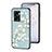 OnePlus Nord N300 5G用ハイブリットバンパーケース プラスチック 鏡面 花 カバー S01 OnePlus シアン