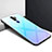 Oppo A11用ハイブリットバンパーケース プラスチック 鏡面 カバー Oppo ブルー