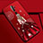 Oppo A11用シリコンケース ソフトタッチラバー バタフライ ドレスガール ドレス少女 カバー S01 Oppo ワインレッド