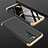 Oppo A11用ハードケース プラスチック 質感もマット 前面と背面 360度 フルカバー Oppo ゴールド・ブラック
