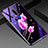 Oppo A11X用ハイブリットバンパーケース プラスチック 鏡面 花 カバー Oppo ピンク