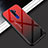 Oppo A11X用ハイブリットバンパーケース プラスチック 鏡面 虹 グラデーション 勾配色 カバー Oppo レッド