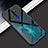 Oppo A11X用ハイブリットバンパーケース プラスチック 鏡面 虹 グラデーション 勾配色 カバー Oppo マルチカラー