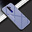 Oppo A11X用ハイブリットバンパーケース プラスチック 鏡面 虹 グラデーション 勾配色 カバー Oppo グレー