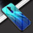 Oppo A11X用ハイブリットバンパーケース プラスチック 鏡面 虹 グラデーション 勾配色 カバー Oppo 