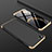 Oppo A3用ハードケース プラスチック 質感もマット 前面と背面 360度 フルカバー Oppo ゴールド・ブラック