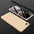 Oppo A3用ハードケース プラスチック 質感もマット 前面と背面 360度 フルカバー Oppo ゴールド