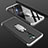 Oppo A5 (2020)用ハードケース プラスチック 質感もマット 前面と背面 360度 フルカバー アンド指輪 Oppo シルバー・ブラック