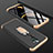 Oppo A5 (2020)用ハードケース プラスチック 質感もマット 前面と背面 360度 フルカバー アンド指輪 Oppo ゴールド・ブラック