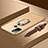 Oppo A53用ケース 高級感 手触り良い メタル兼プラスチック バンパー アンド指輪 A01 Oppo ゴールド