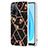 Oppo A56 5G用シリコンケース ソフトタッチラバー バタフライ パターン カバー Y02B Oppo ブラック