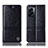 Oppo A56S 5G用手帳型 レザーケース スタンド カバー H06P Oppo ブラック