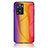 Oppo A57 4G用ハイブリットバンパーケース プラスチック 鏡面 虹 グラデーション 勾配色 カバー LS2 Oppo オレンジ