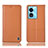 Oppo A58 5G用手帳型 レザーケース スタンド カバー H07P Oppo オレンジ