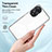 Oppo A58 5G用ハイブリットバンパーケース クリア透明 プラスチック 鏡面 カバー H01P Oppo 