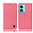 Oppo A58x 5G用手帳型 布 スタンド H13P Oppo ピンク