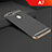 Oppo A7用ケース 高級感 手触り良い メタル兼プラスチック バンパー M01 Oppo ブラック