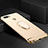 Oppo A7用ケース 高級感 手触り良い メタル兼プラスチック バンパー アンド指輪 A02 Oppo ゴールド