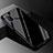 Oppo A72用ハイブリットバンパーケース プラスチック 鏡面 虹 グラデーション 勾配色 カバー Oppo ブラック