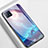 Oppo A73 5G用ハイブリットバンパーケース プラスチック パターン 鏡面 カバー Oppo ブルー
