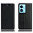 Oppo A78 5G用手帳型 レザーケース スタンド カバー H02P Oppo ブラック